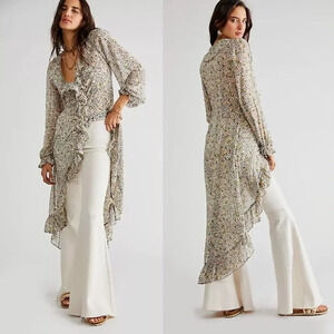 Free People Gigi Printed Maxi Top Size Small NWT $198